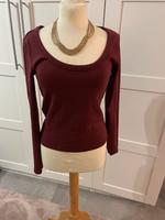 bordeauxrotes Langarmshirt von Zara Nordrhein-Westfalen - Recke Vorschau