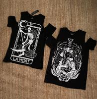 RESTYLE T-Shirt größe L - kalte Schulter Gothic Lucifer & La Mort Sachsen-Anhalt - Dessau-Roßlau Vorschau