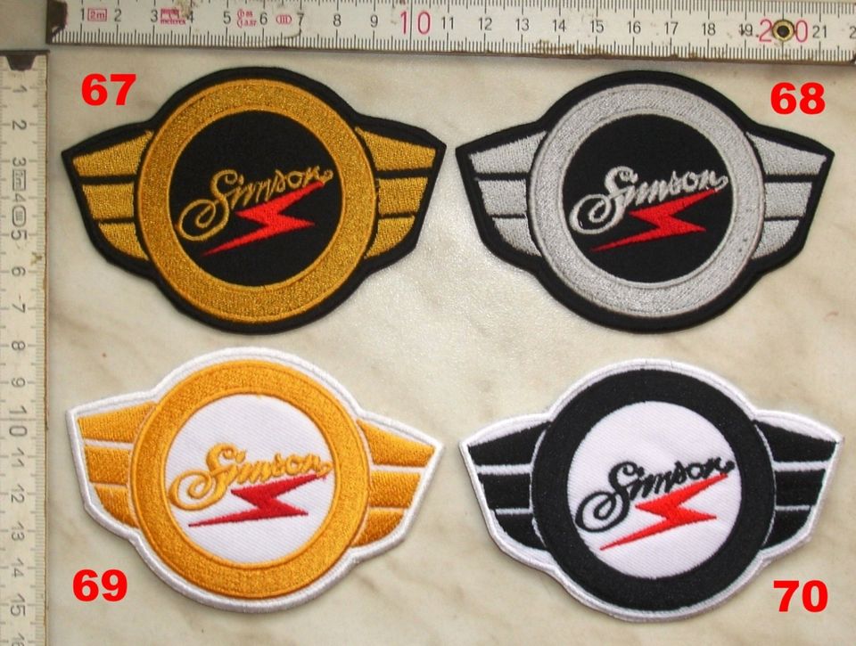 Diverse Simson Aufnäher Aufbügler Patches in Berlin