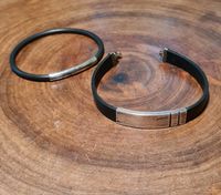 Zwei coole Armbänder. Sterlingsilber. Kautschuk. unisex. Sachsen-Anhalt - Halle Vorschau