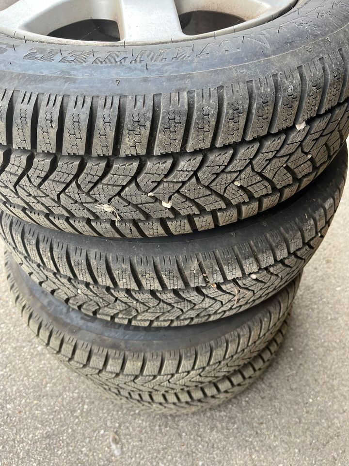 DUNLOP WIN-5 195/65 R15 91 H Winterreifen Audi/VW Alufelgen in Harburg (Schwaben)