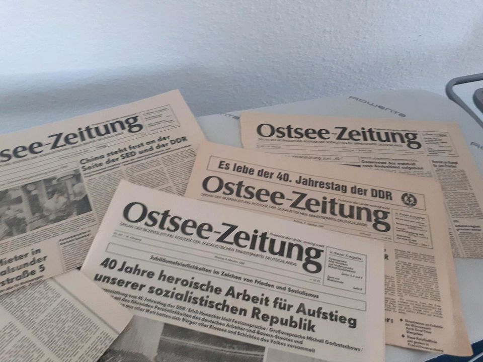 Ostsee-Zeitung Ausgabe Greifswald 1989/1990 in Boostedt