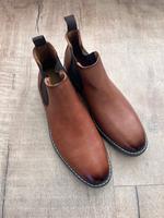 NEU Herren Lederstiefeletten / Chelsea-Stiefel, braun, Glattleder Hessen - Idstein Vorschau