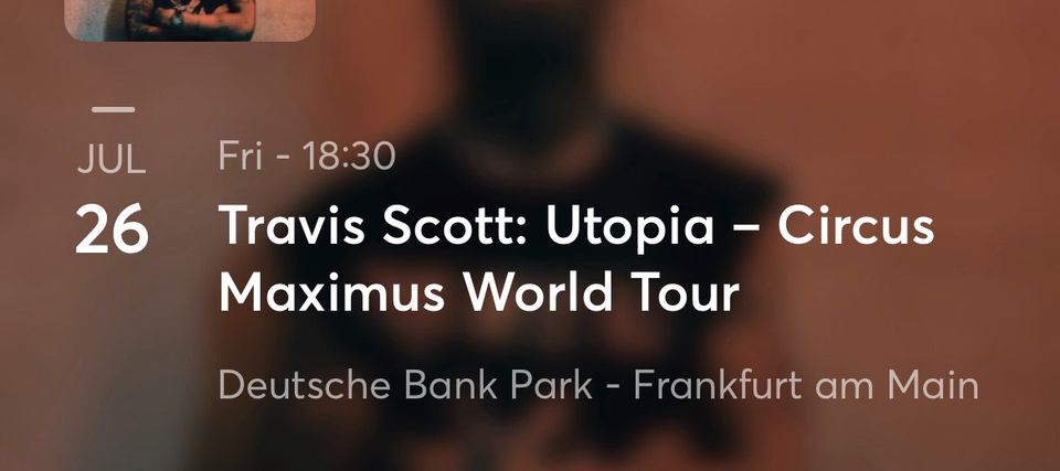 Travis Scott Stehplatz Frankfurt 26.07 in Bremen