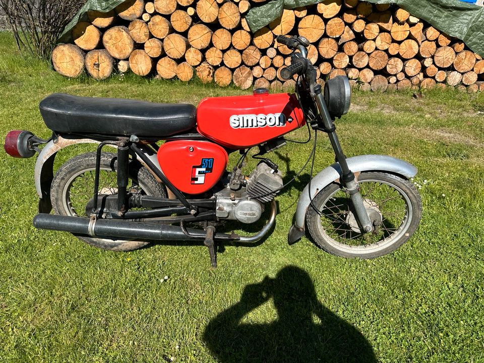 Simson S51 N 3 Gang in Hohnstein