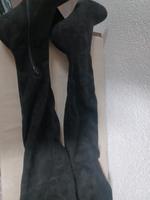 Overknees*Stiefel*schwarz*Samt*62 cm Höhe Saarland - St. Wendel Vorschau