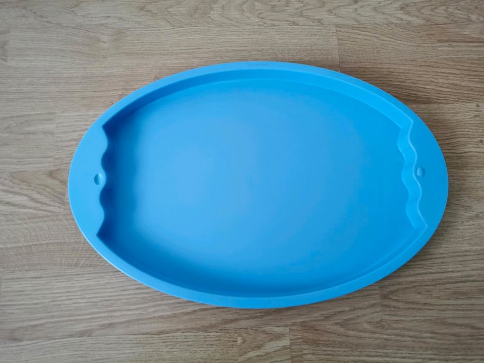 Tupperware Tablett oval blau in Minden