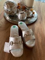 Neu Melvin & Hamilton Clogs 170,-€ Gr 37 Holzclogs Silber Kreis Ostholstein - Bad Schwartau Vorschau