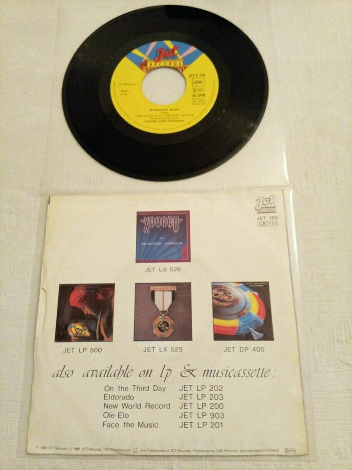 Electric Light Orchestra Vinyl Single ‎– All Over The World –1980 in Köln