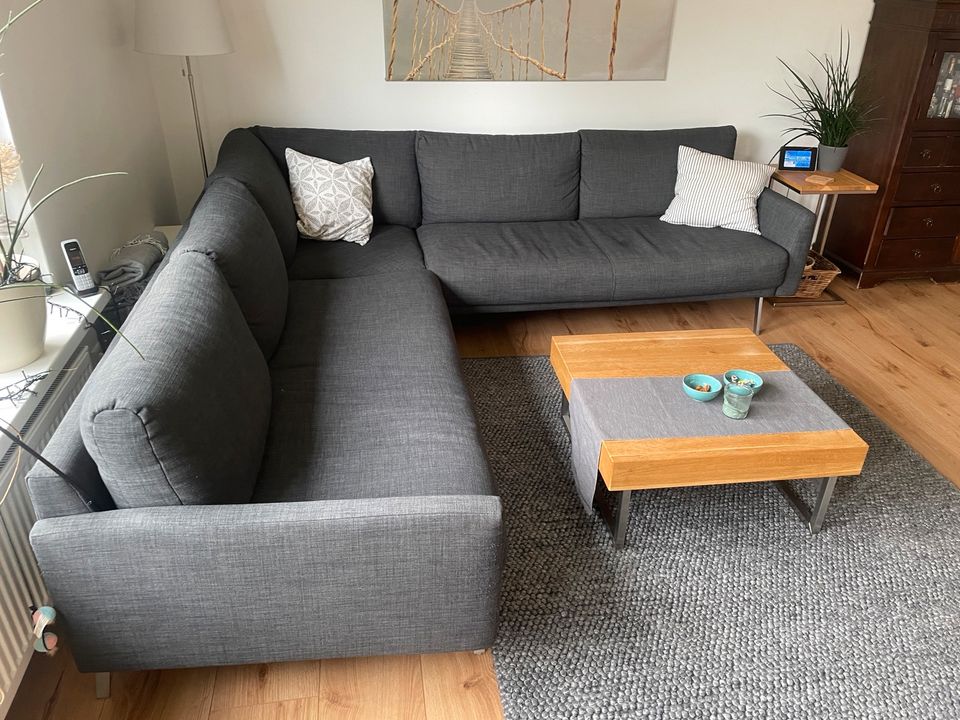 Couch Ecksofa, 263cm x 263cm, anthrazit in Kaiserslautern