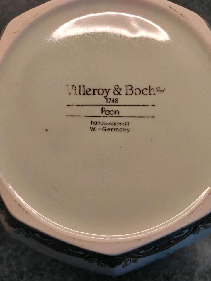 Achteckige Vase " PAON ". Villeroy und Boch in Silberstedt