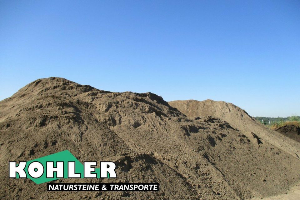 Mutterboden / Pflanzboden gesiebt und mit Humus angereichert in
