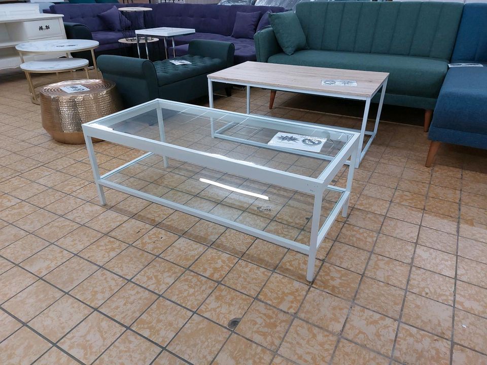 Couchtisch Beistelltisch Tisch Glastisch Möbel UVP 280€ in Herbstein