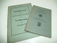 Grundgesetz BRD Auflage Mai 1949!! mit Verfassung f. Rheinland-Pf Rheinland-Pfalz - Feilbingert Vorschau