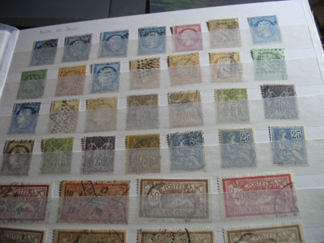 Briefmarkensammlung Frankreich gestempelt in Konstanz