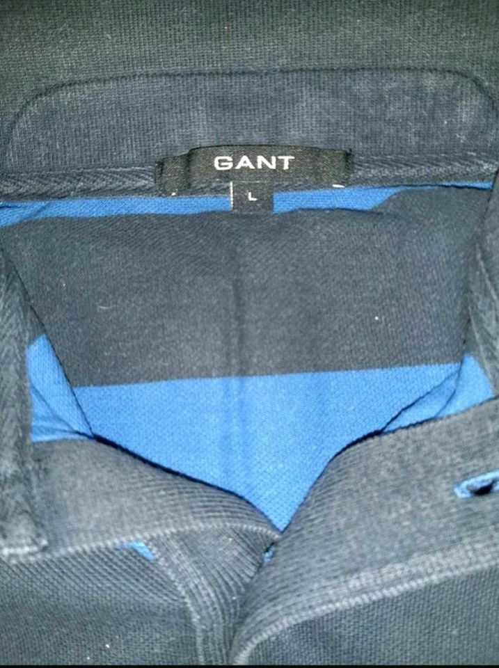 GANT Poloshirt Gr. L blaue Blockstreifen in Volkertshausen