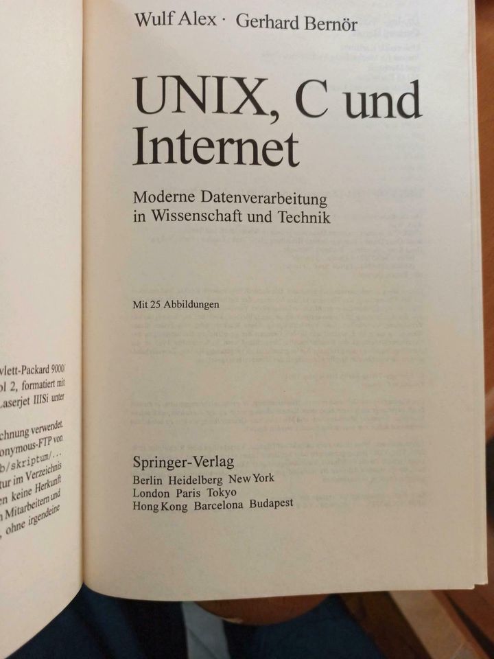 Unix C und Internet Moderne Datenverarbeitung Springer Verlag in Glauchau