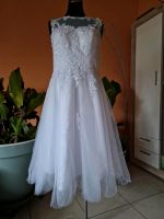 Brautkleid Kleid weiss Brautjungfernkleid kurz Spitze 6/38 Bayern - Karlstein Vorschau