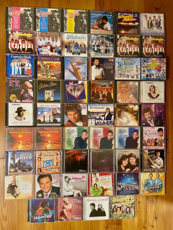 Sammlung Schlager Musik I 70 Audio-CDs/DVD I Zustand sehr gut in Walschleben