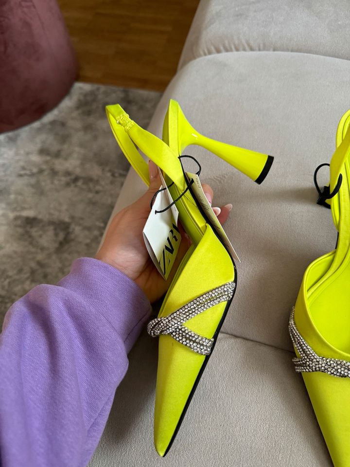 Zara High Heels neon gelb neon pink 38 in Augsburg