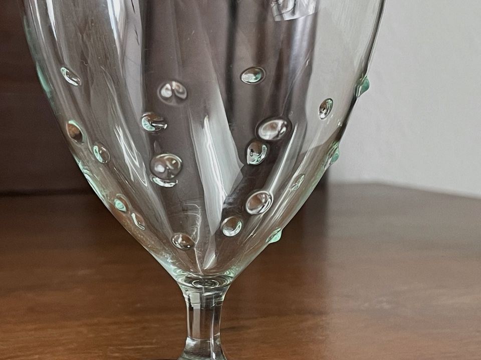 6 kleine Weingläser Vintage bubble glas in Dresden