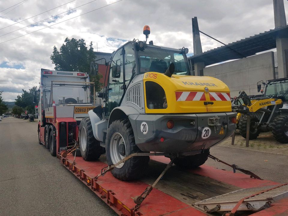 Transporte Tieflader Teleskoplader Mobilbagger  Bagger Radlader in Jossgrund