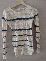 Häkelpullover mit Streifen – beige mit blauen Akzenten von H&M Niedersachsen - Laatzen Vorschau