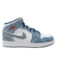 Nike Air Jordan 1 Mid SE French Blue Light Steel (GS) EU 40 Berlin - Köpenick Vorschau