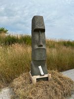 Moai Osterinsel Statue mit Blumengravur - 120 cm Bayern - Pocking Vorschau