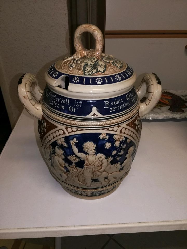 Rumtopf, Bowle aus Steingut/Keramik in Krefeld