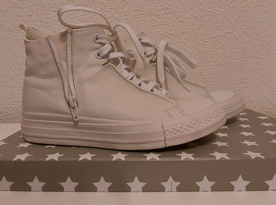 Converse Sneaker high Leder weiß Gr. 38 in Walpernhain