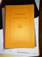 Ersatzteilliste Lloyd LT 500 Hessen - Bad Homburg Vorschau