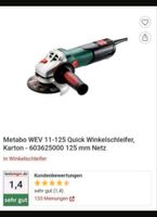 Metabo Winkelschleifer Set / Wert über 400€ / Reduziert Nordrhein-Westfalen - Augustdorf Vorschau