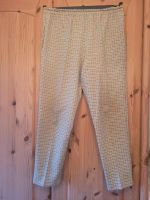 Damenhose, Gr. 40, hellbraun-beige-schwarz kariert, mit Gummizug Hessen - Egelsbach Vorschau