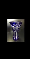 Bleikristall Vase blau Handarbeit geschliffen Kristall Glas Antik Baden-Württemberg - Malsch Vorschau