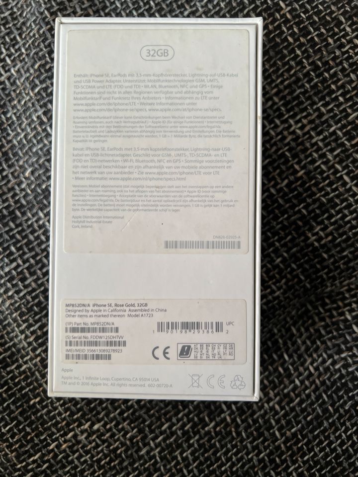 Apple IPhone SE 32gb I Roségold in Scheden