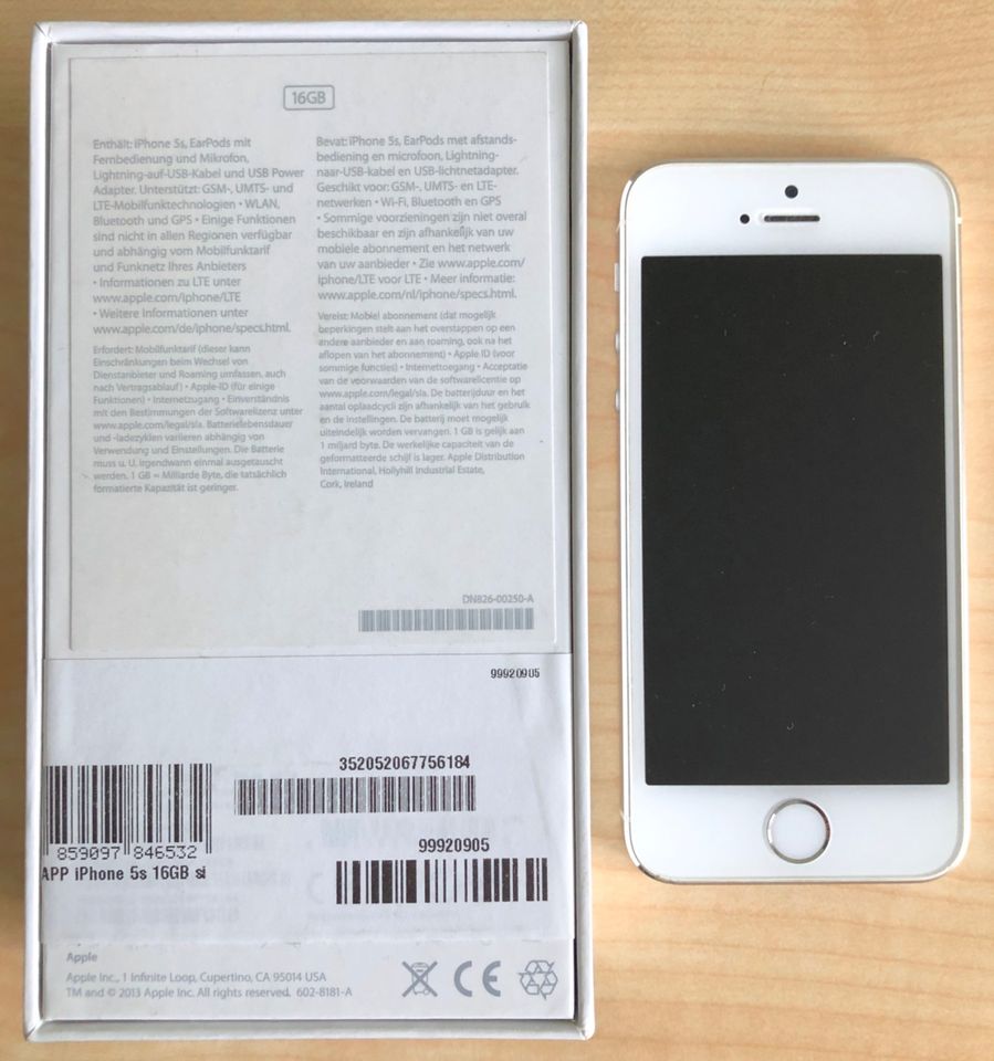 iPhone 5S 16GB in weiß in Erfurt