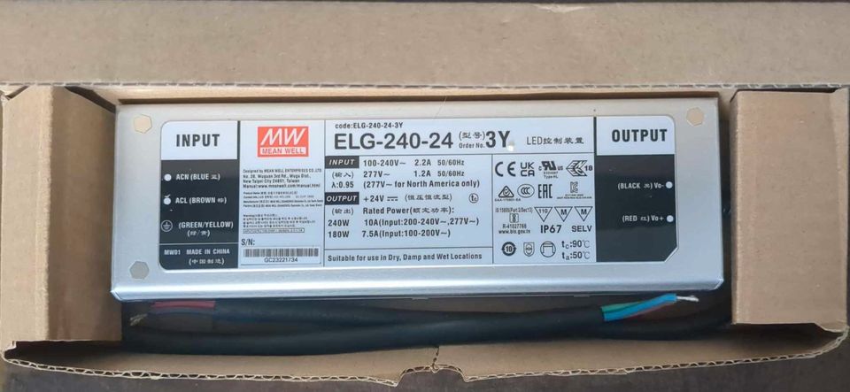 NEU MEAN WELL LED Netzteil ELG-240-24-3Y in Mannheim