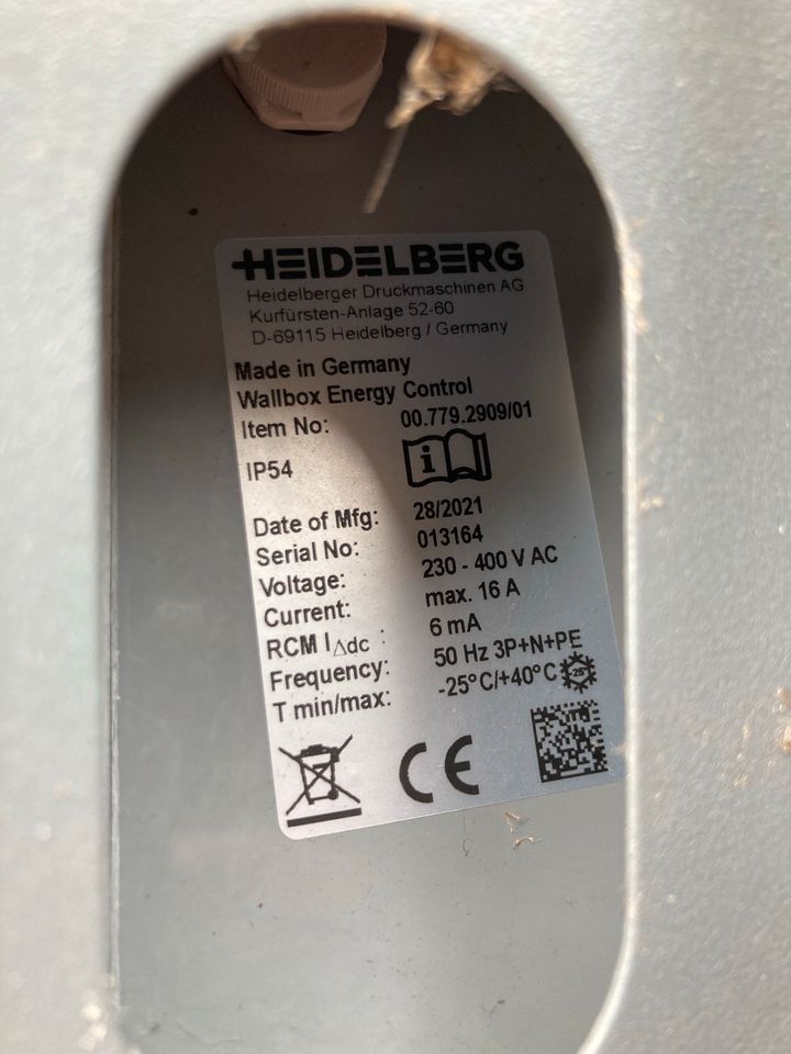 Heidelberg Wallbox Energy Control 11kW 7,5m in Oldenburg