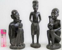 3 alte afrikanische Holzschnitzereien *Musiker oder Bong-Raucher* Bayern - Ahorntal Vorschau