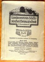 Landesverein Sächsischer Heimatschutz, Mitteilungen Heft 3+4,1928 Dresden - Äußere Neustadt Vorschau