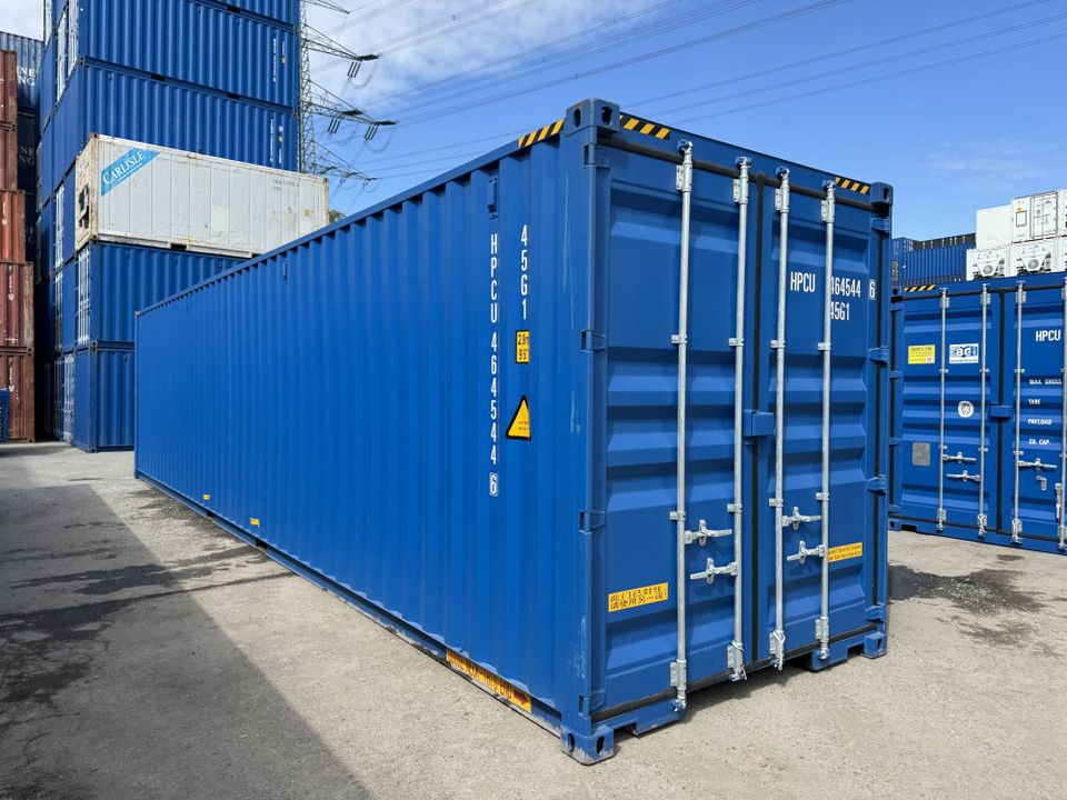 40’ Fuss HC DOUBLE DOOR TUNNEL 2024 / Lagercontainer Seecontainer Materialcontainer RAL 5010 in Hamburg
