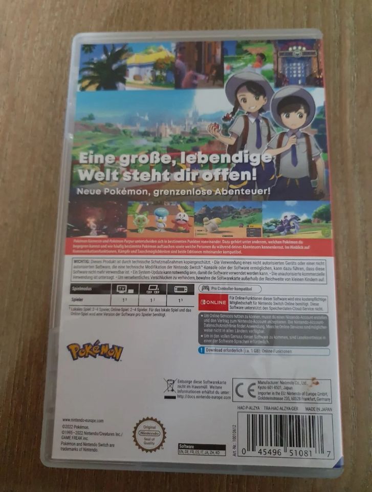 Nintendo Switch Spiel Pokémon Purpur in Frankfurt am Main