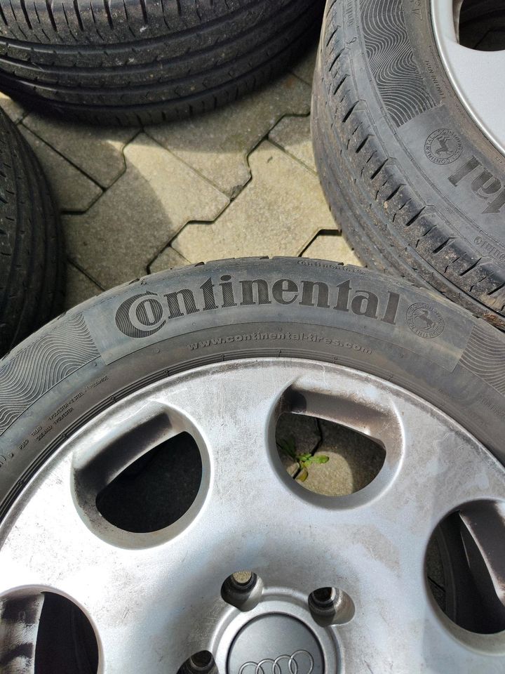 Original Audi Alufelgen mit guten Sommerreifen 205/55R16 in Walsdorf