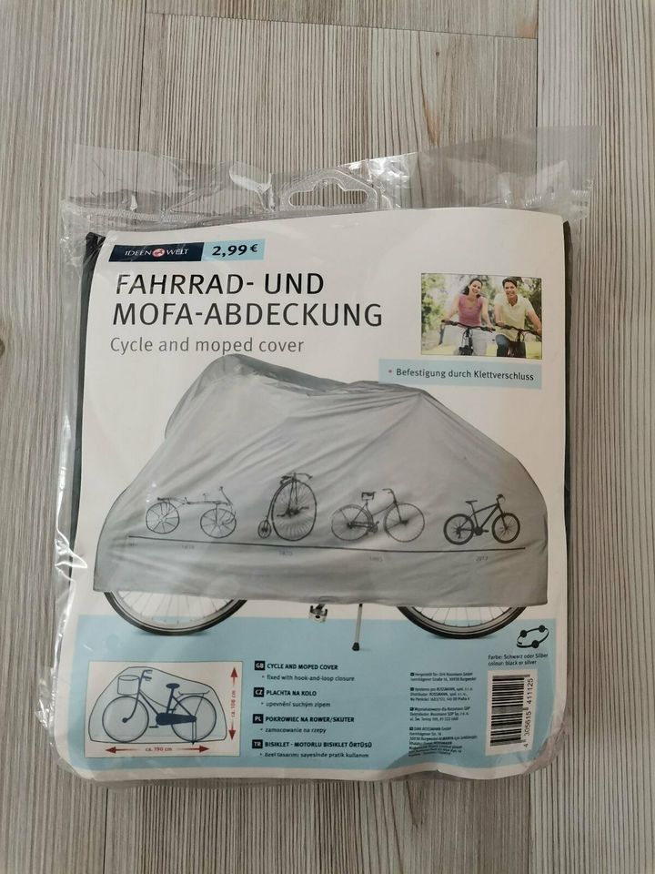 Fahrrad- und Mofa-Abdeckung aus Kunststoff - schwarz in Usingen