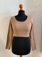 Sportliches Oberteil Damen langarm croptop beige Größe L Dresden - Striesen-Ost Vorschau