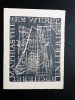 Exlibris Wismar Bücherei "Mathias Thesen" Werft  Grafik Original Berlin - Hohenschönhausen Vorschau