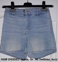 H&M DIVIDED Jeans, Gr. 36, hellblau, kurz, gut erhalten Eimsbüttel - Hamburg Stellingen Vorschau