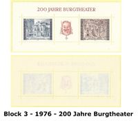 ÖSTERREICH - 3 BRIEFMARKENBLOCKS/KLEINBOGEN Essen - Steele Vorschau