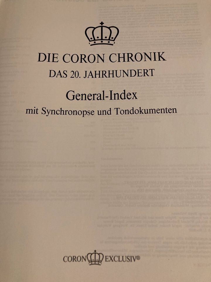 Die Coron Chronik - Das 20. Jahrhundert - 1900-1999 - 26 Bände in Klinga